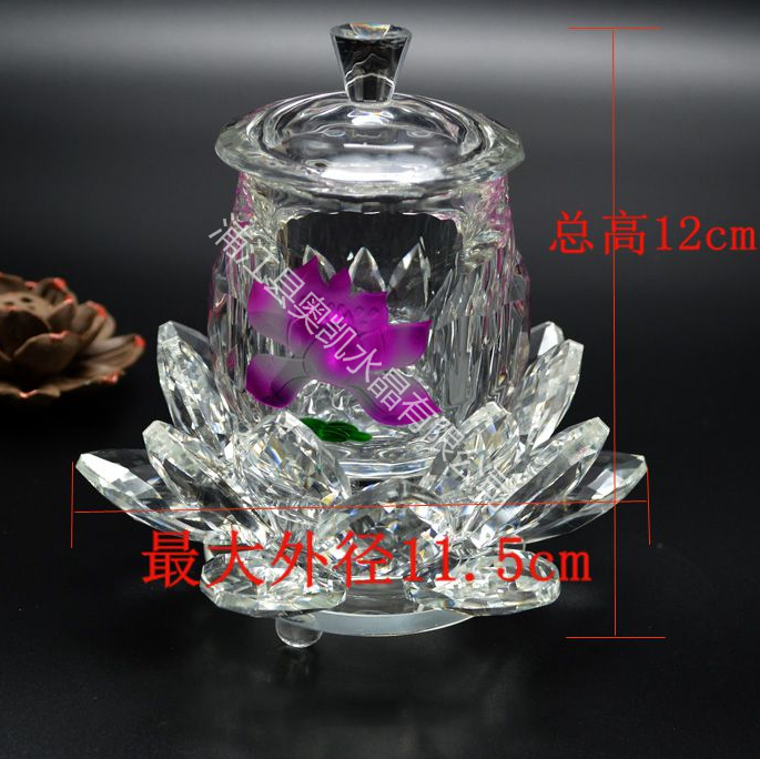 水晶蓮花禮佛用品007